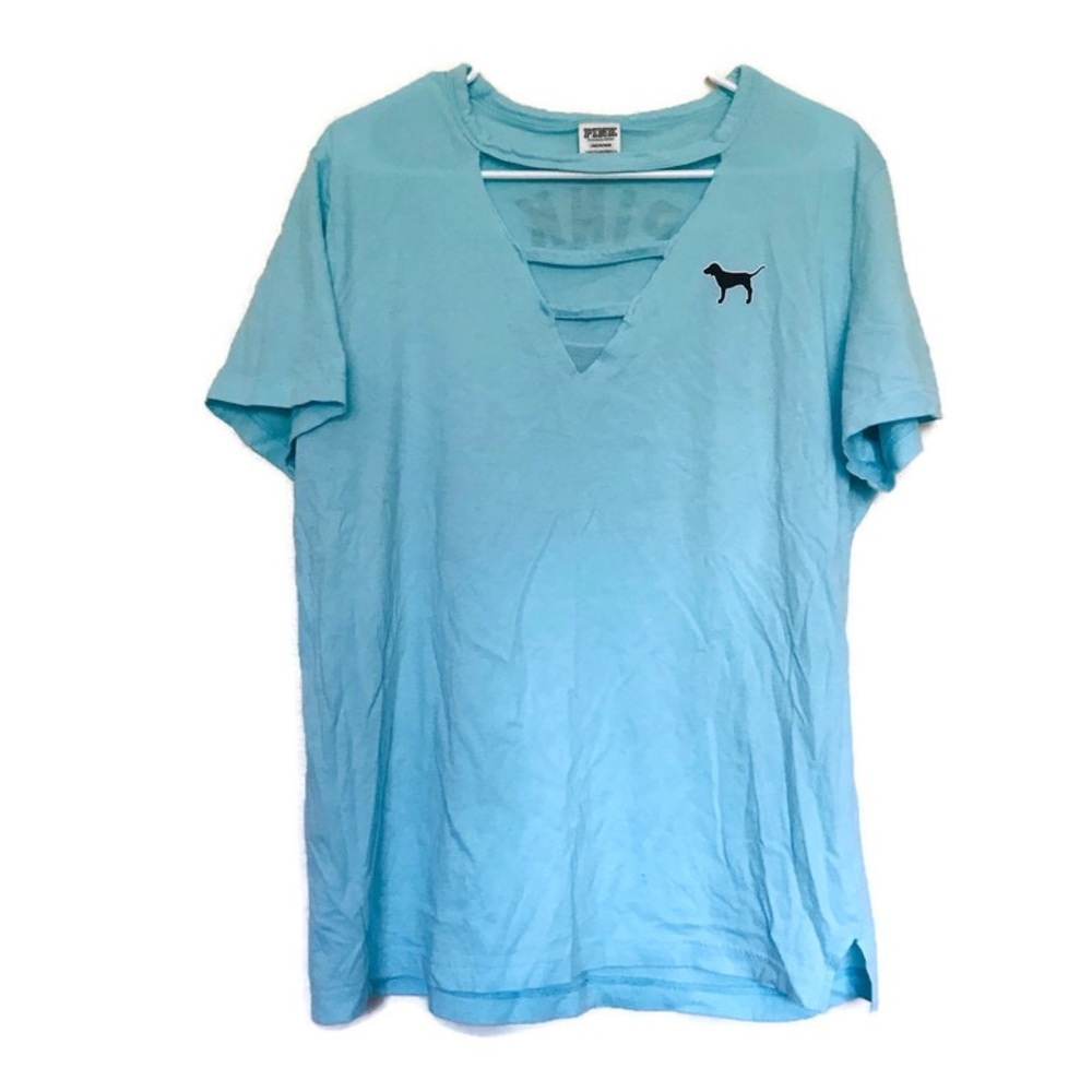 PINK Victoria’s Secret Cut Out Logo Tee